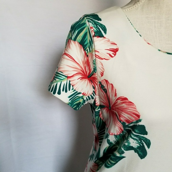 🚫SOLD Dress Hawaiian Print Plus Size Size:14W - Picture 6 of 8